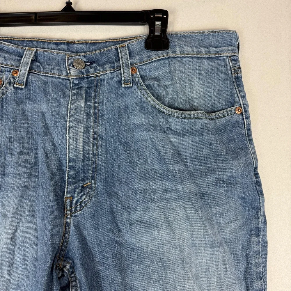 Levi's‎ 514 Jeans Mens 36x30 Blue Medium Wash Straight Stretch WaterLess Denim
